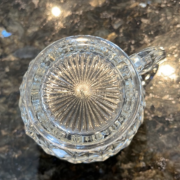 Vintage Crystal Creamer and Sugar Set - Picture 10 of 15